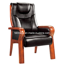 Cadeira de conferência de madeira de couro genuíno (FOH-F10)